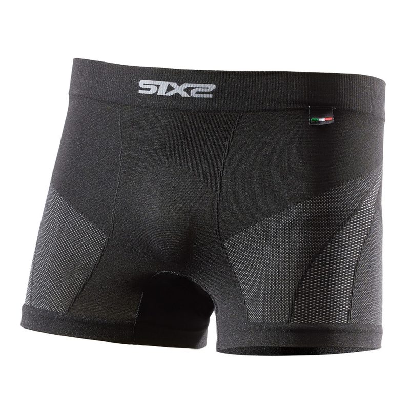 Термошорты с вставкой SIXS BOX V2, цвет: Black/Carbon