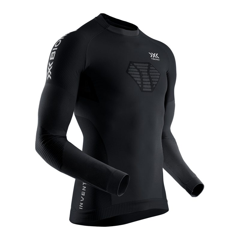 Термокофта X-Bionic Invent 4.0 Run Speed, цвет: Black/Charcoal