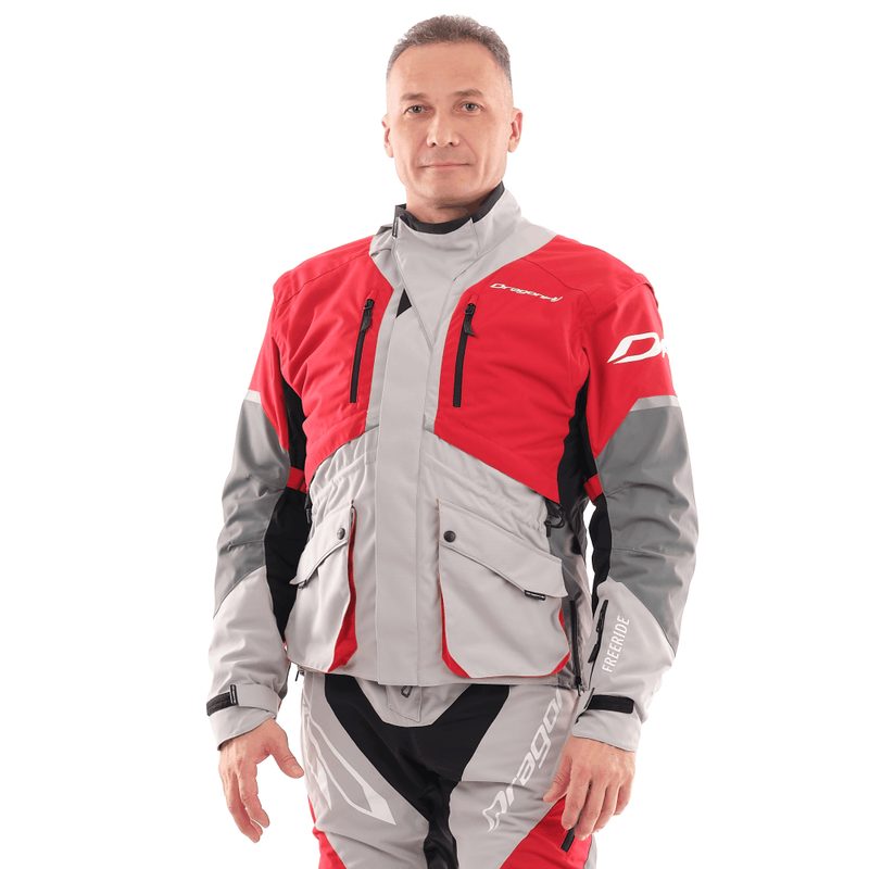 Куртка Dragonfly Эндуро Freeride DF, цвет: Gray/Red