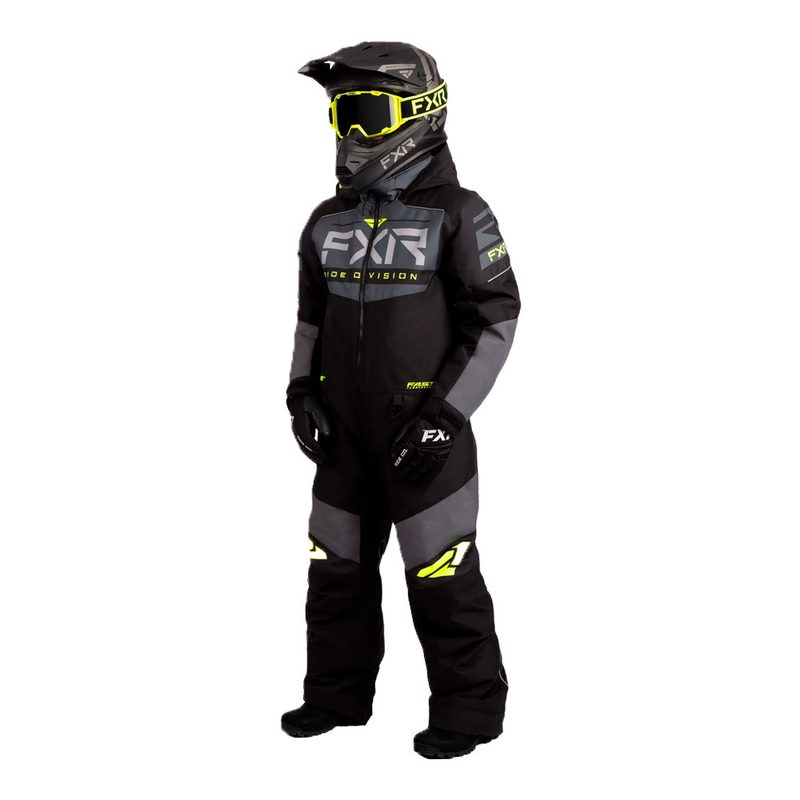 Комбинезон детский утепленный FXR Helium, цвет: Black/Charcoal/Hi-Vis