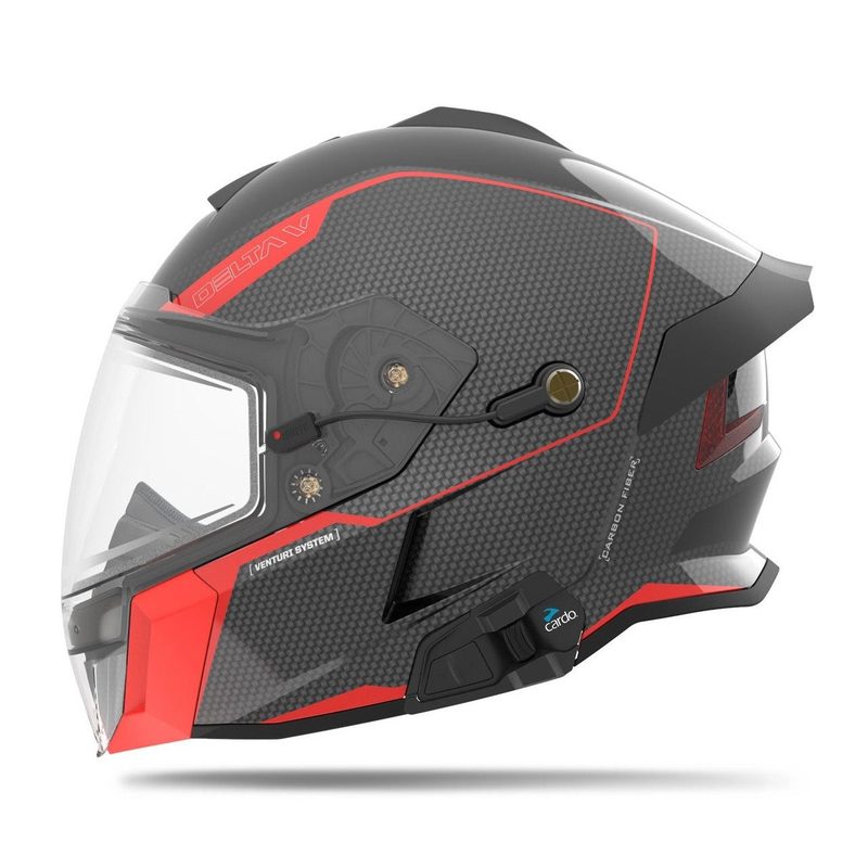Шлем с подогревом 509 Delta V Carbon Commander, цвет: Racing Red