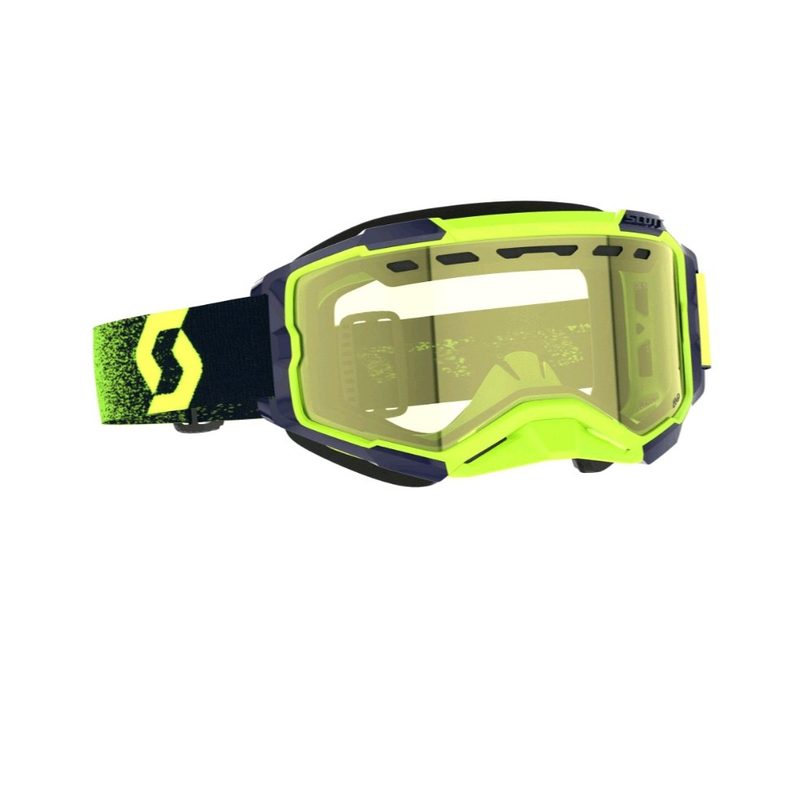 Очки SCOTT Fury Snow Cross, цвет: Neon Green/Neon Yellow/Yellow