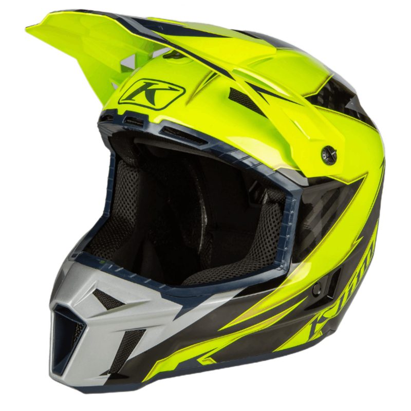 Шлем KLIM F3 Carbon Off-Road, цвет: Lightning/Hi-Vis