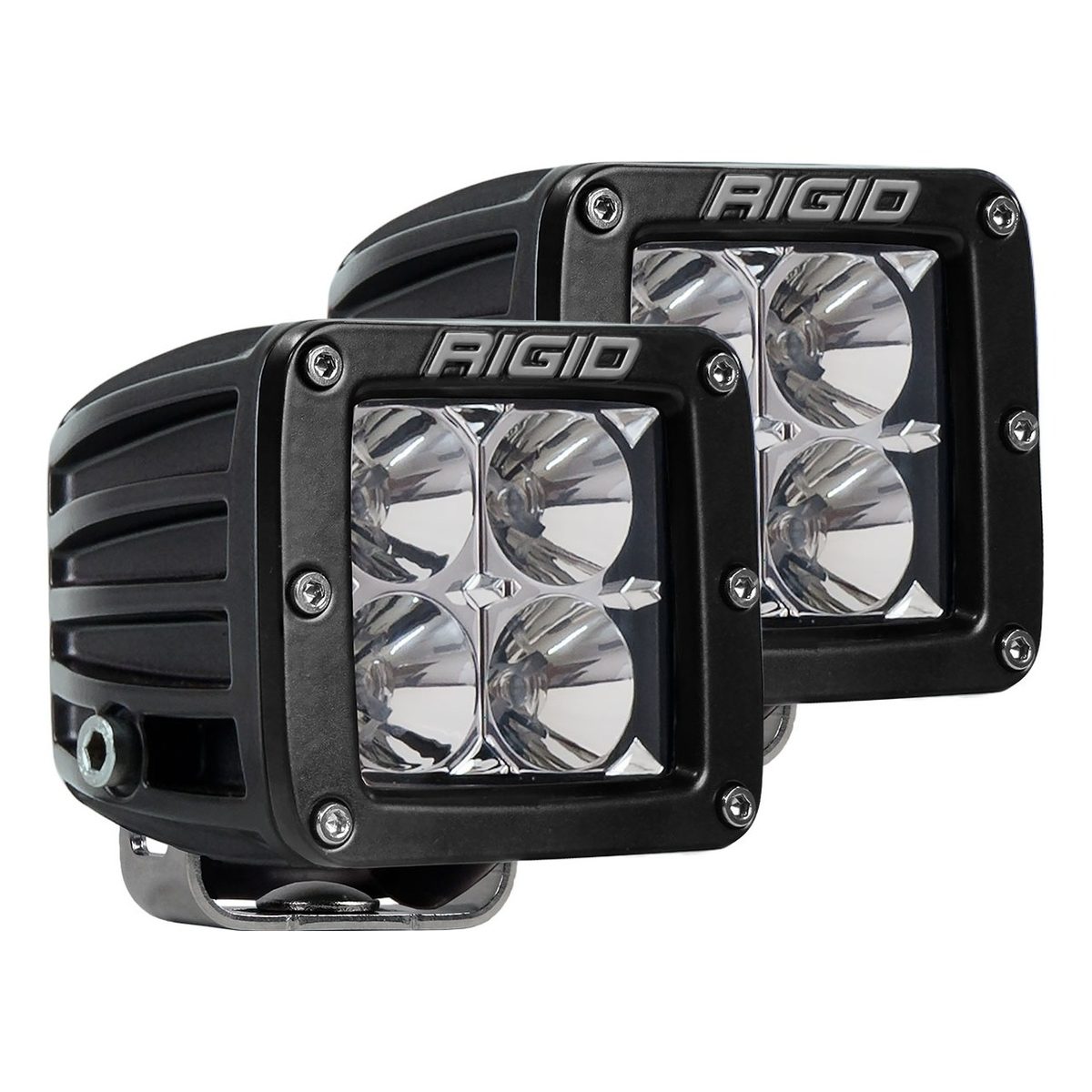 Фары RIGID D-серия PRO (4 светодиода) - Ближний свет (пара)