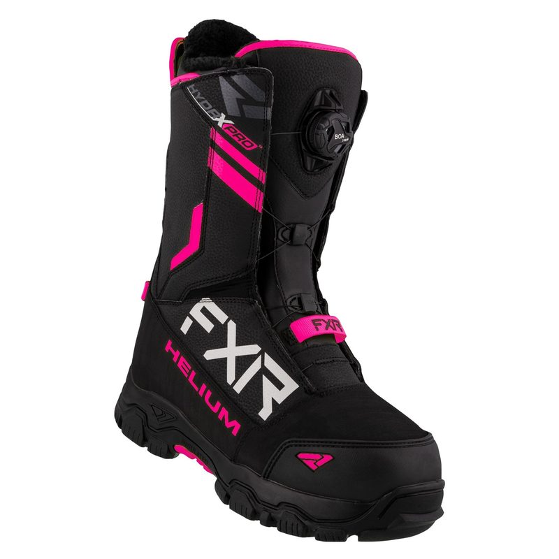 Ботинки женские FXR Helium BOA, цвет: Black/Fuchsia