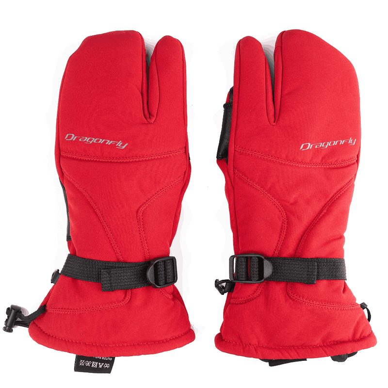 Варежки Dragonfly DF Snowmobile Mittens, цвет: Red