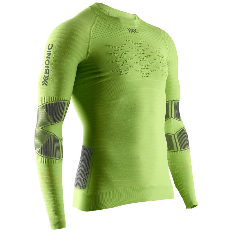 Термокофта X-Bionic Effektor 4.0 Run, цвет: Green/Gray