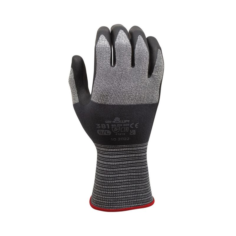 Перчатки SHOWA Excellent Fit 381, цвет: Grey/Black