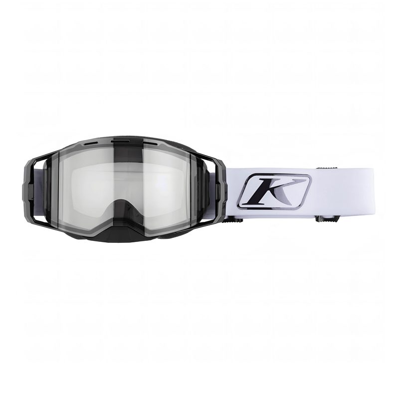 Очки KLIM Edge Focus, цвет: Focus White Black Chrome Photochromic 2.0+ Clear to Smoke