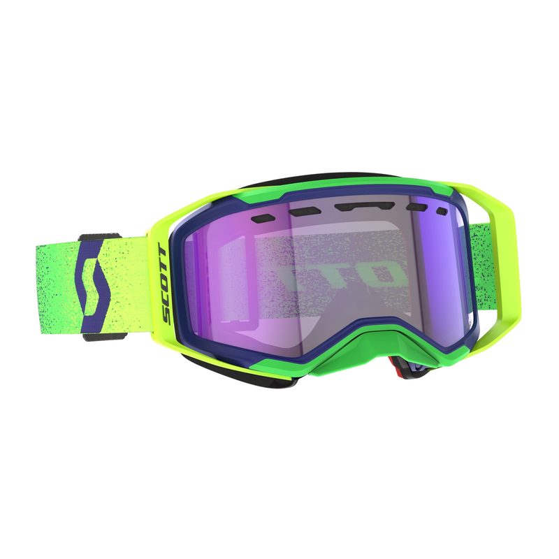 Очки SCOTT Prospect 2.0 SMB LS, цвет: Midnight Purple/Safety Yellow/Amp Ls Blue Chrome S2-4