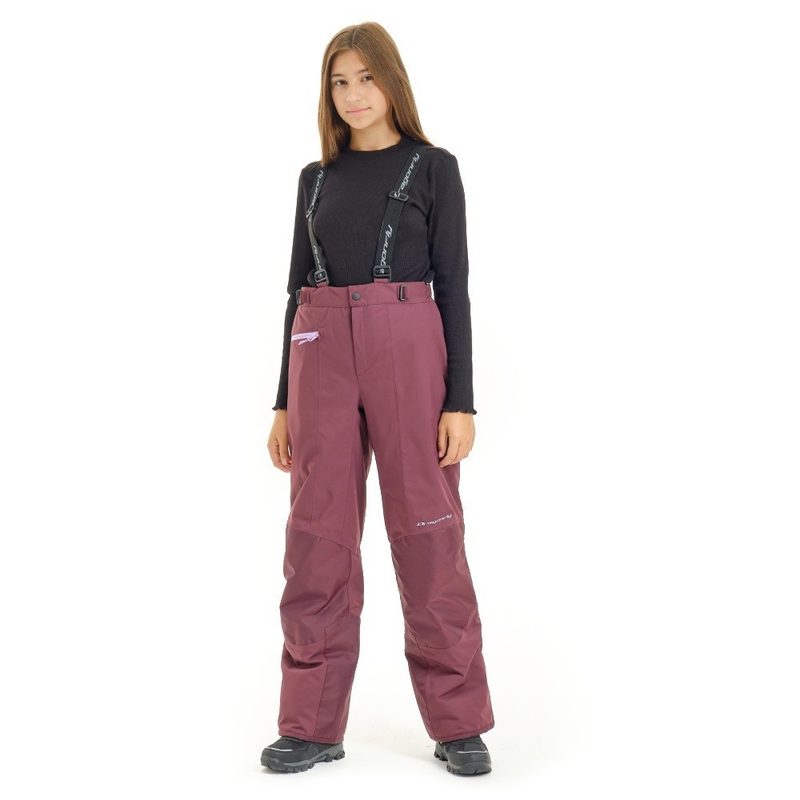 Штаны подростковые утепленные Dragonfly Gravity, цвет: Purple/Black