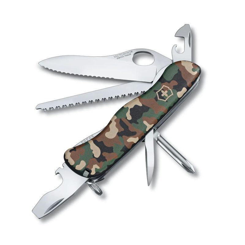 Нож Victorinox Trailmaster One Hand, цвет: Camouflage Green