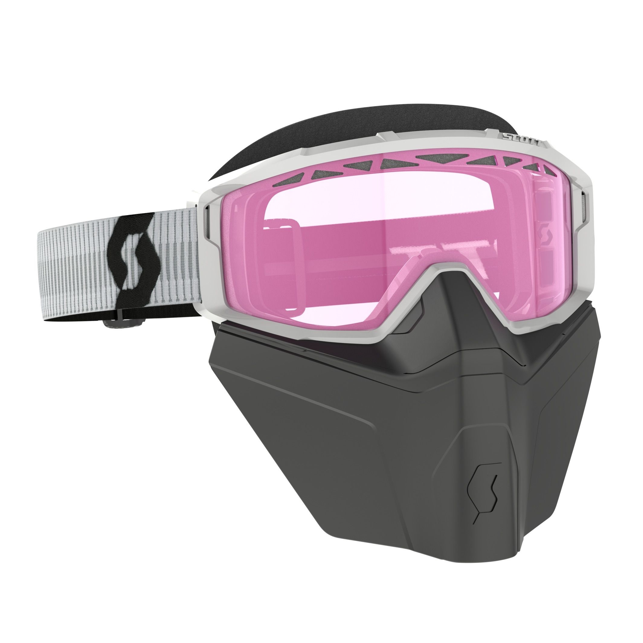 Очки SCOTT Primal Safari Facemask, White/Rose, 2023