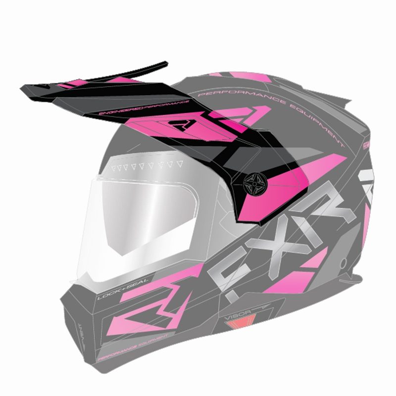 Козырек для шлема FXR Maverick, цвет: Black/Char/Fuchsia