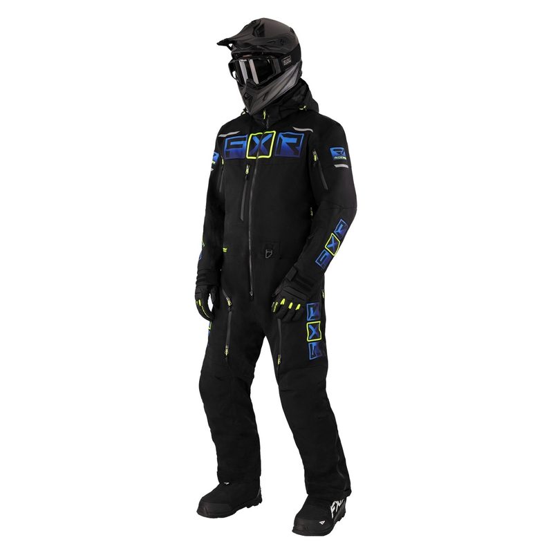 Комбинезон облегченный FXR Maverick, цвет: Black/Blue/Hi-Vis
