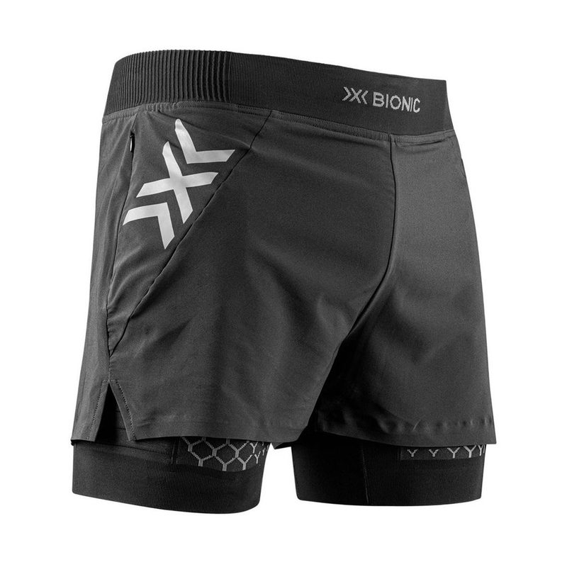 Термошорты X-Bionic Twyce Race, цвет: Black/Gray
