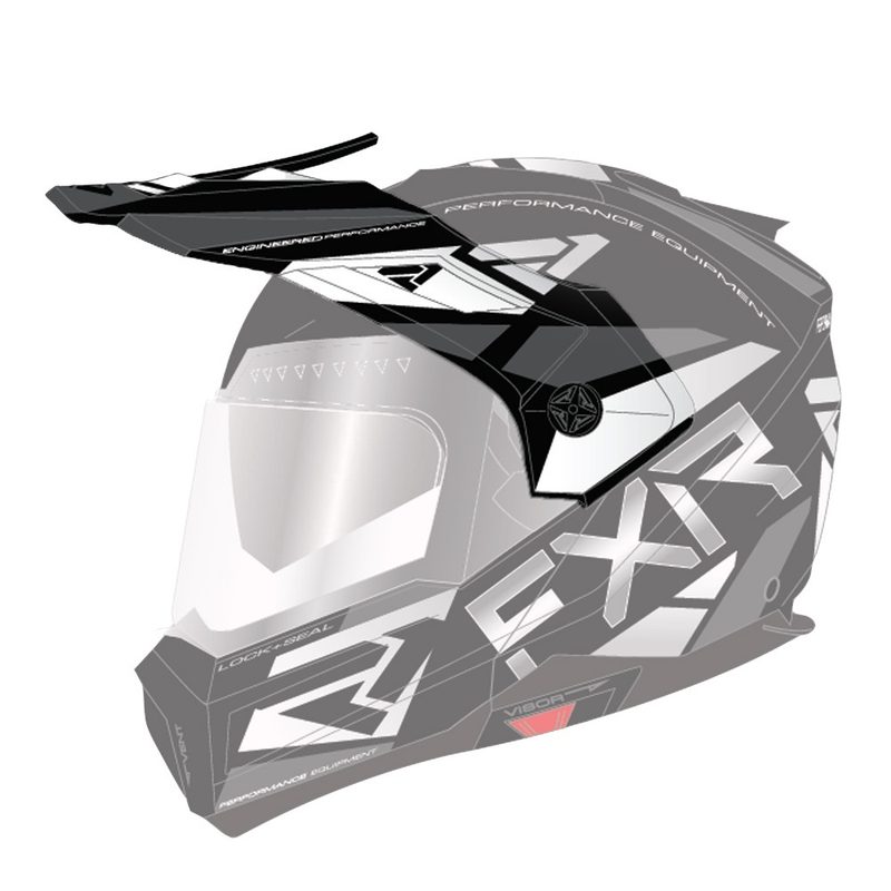 Козырек для шлема FXR Maverick, цвет: Black/Char/White
