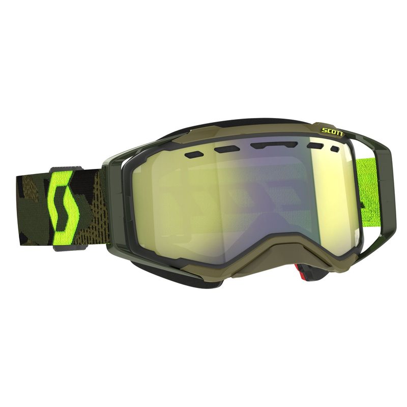 Очки SCOTT Prospect Snow Cross, цвет: Kaki Green/Neon Yellow/Enhancer Yellow C