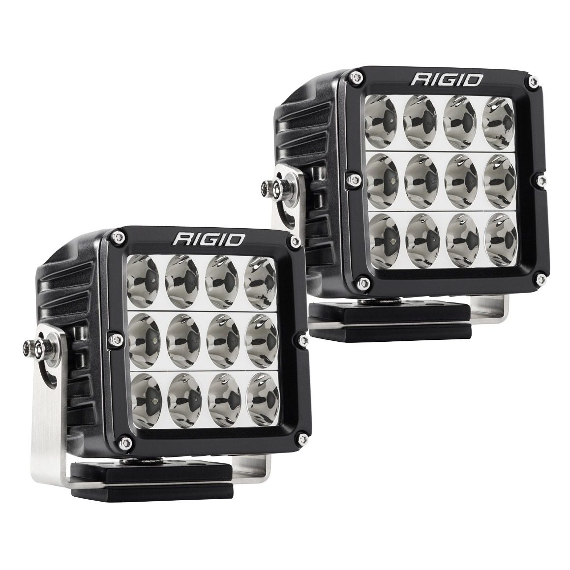 Фары RIGID D-XL Серия PRO (12 светодиодов) - Водительский свет (пара)