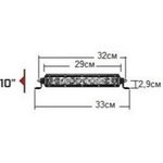 Фары RIGID 10" SR-серия PRO (15 светодиодов) - Водительский свет — миниатюра 2