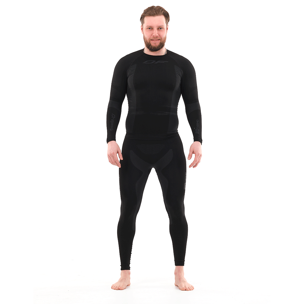 Термокостюм утепленный Dragonfly 2Dthermo Light, Black, 2021