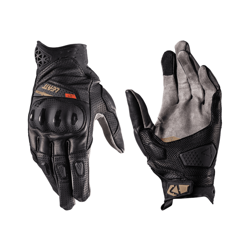 Перчатки LEATT ADV X-Flow 8.5 Short, цвет: Stealth Black/Grey