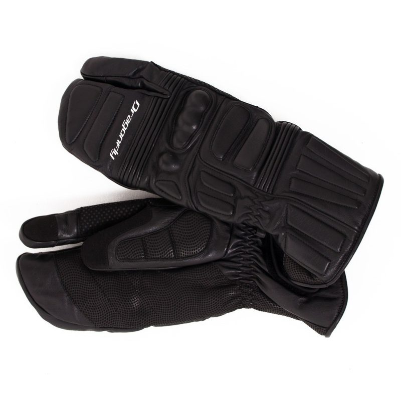Варежки снегоходные Dragonfly DF Snowmobile Leather Mittens