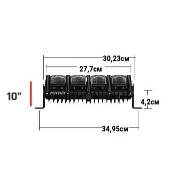 Фары RIGID 10 ” RIGID Adapt – Адаптивный свет (28 светодиодов) — фото 4