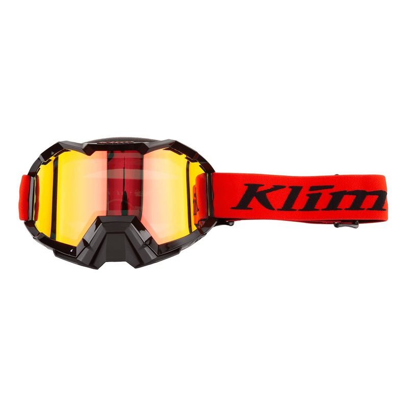 Очки KLIM Viper Snow OSFA Emblem, цвет: Fiery/Red/Black/Light/Smoke/Red/Mirror