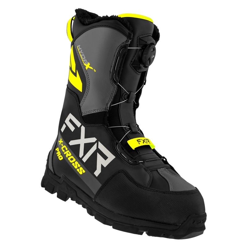 Ботинки FXR X-Cross Pro BOA, цвет: Black/Hi-Vis