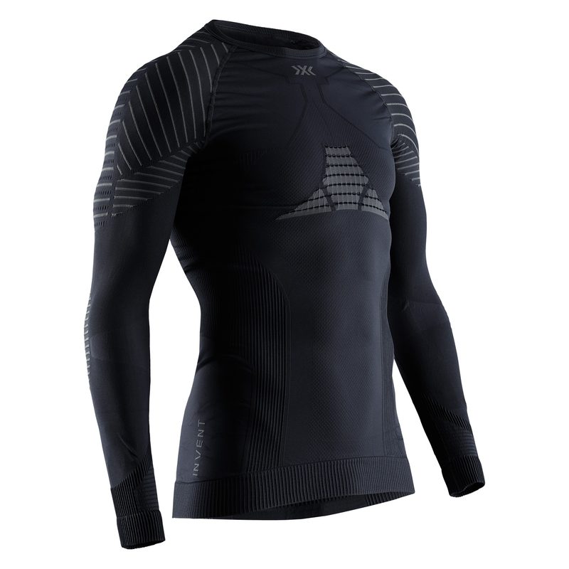 Термокофта X-Bionic Invent 4.0, цвет: Black/Gray