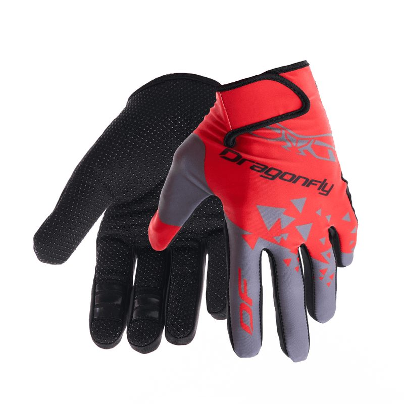 Перчатки Dragonfly DF Cross, цвет: Red/Grey