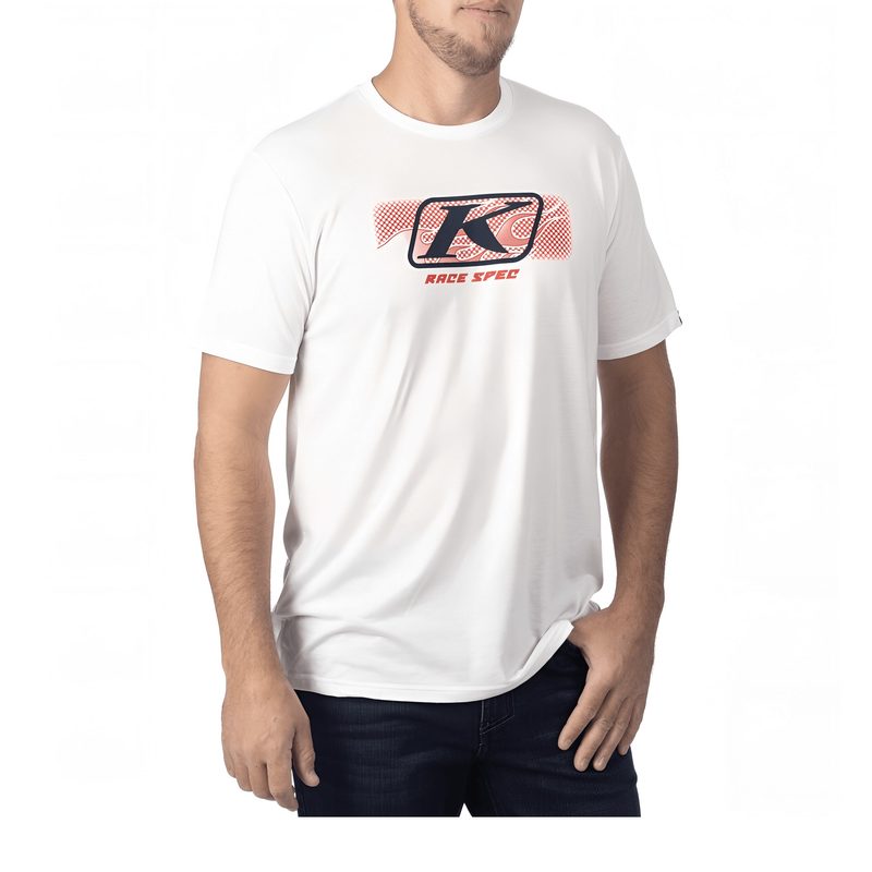 Футболка KLIM Race Spec SS, цвет: White/Dress Blues