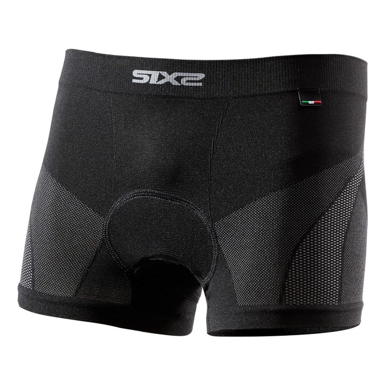 Термошорты с вставкой SIXS BOX2 V2, цвет: Black/Carbon
