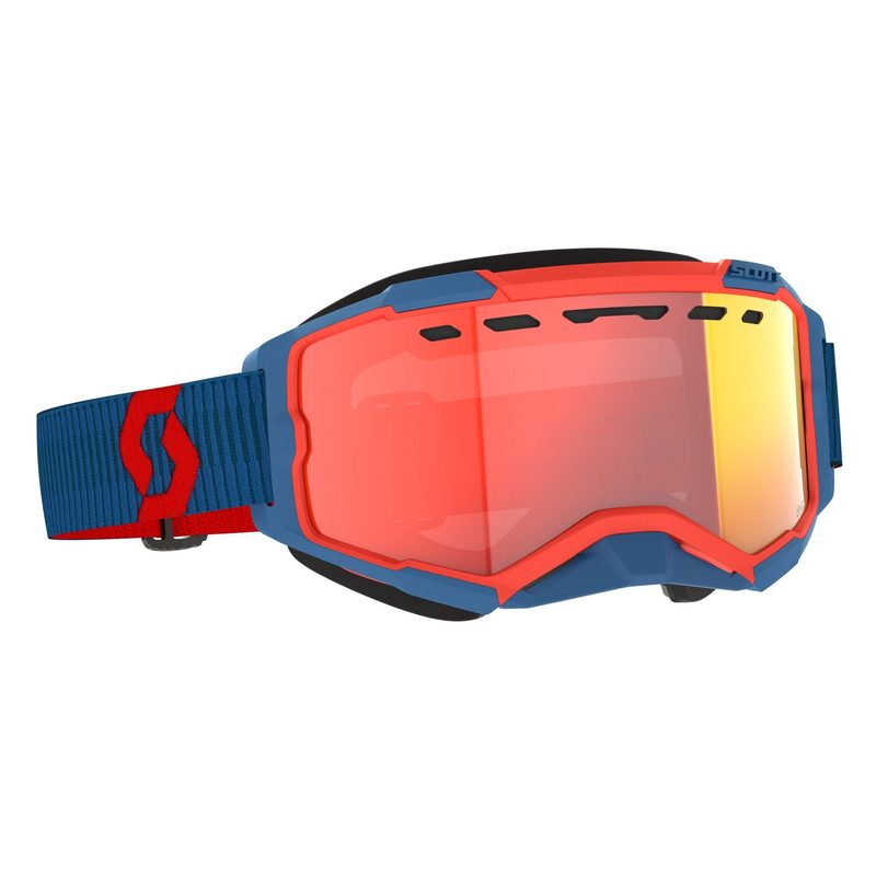 Очки SCOTT Fury LS Snow Cross, цвет: Dark Blue/Neon Red/Light Sensitive Red C