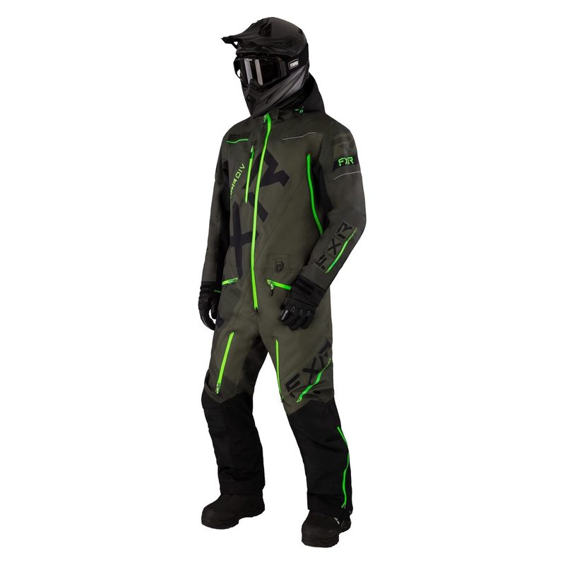 Комбинезон облегченный FXR CX, цвет: Dark Olive/Lime