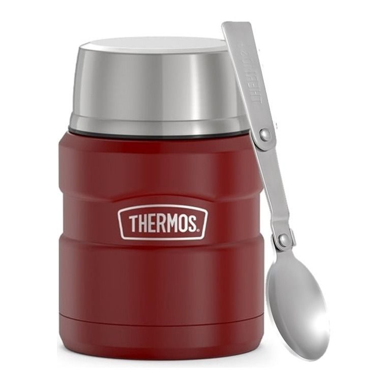 Термос с ложкой THERMOS SK3000 MRR 0.47 л., цвет: Carmine Red