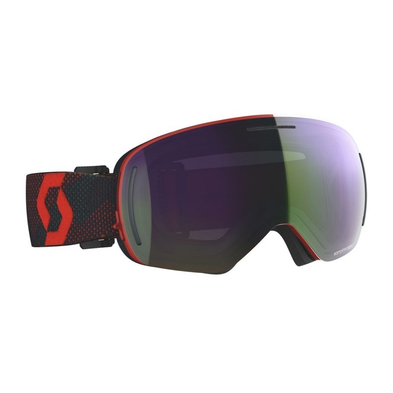 Очки SCOTT LCG EVO Snowcross, цвет: Red/Blue Nights Enhancer Green Chrome