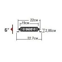 Фары RIGID 6" SR-серия PRO (6 светодиодов) - Дальний свет Midnight Edition — фото 2