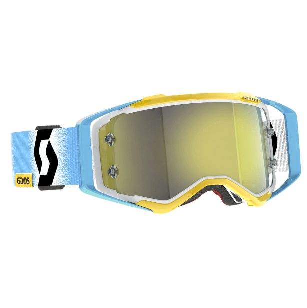 Очки SCOTT Prospect 6 Days 2023, цвет: White/Blue Yellow Chrome Works