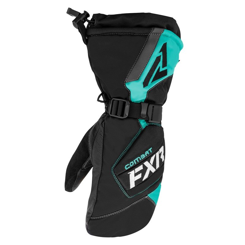 Рукавицы женские FXR Combat, цвет: Black/Mint