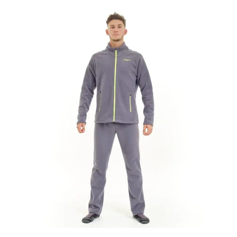Штаны флисовые Dragonfly, цвет: Gray/Lemon