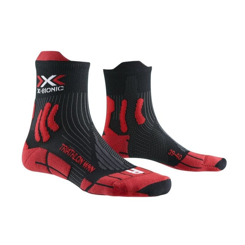 Термоноски женские X-Bionic Triathlon 4.0, цвет: Red/Black