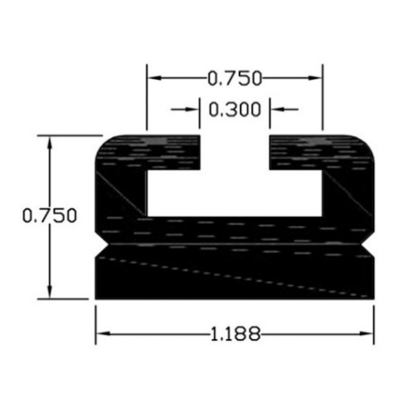 Склиз Sledex 2 черный 56" для Yamaha, цвет: Black