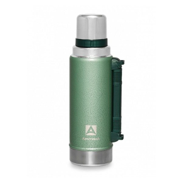 Термос с узким горлом с ручкой Арктика 1,25 л., цвет: Green
