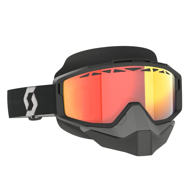Очки SCOTT Split OTG Snow Cross LS, цвет: Black/White/Light Sensitive Red Chrome