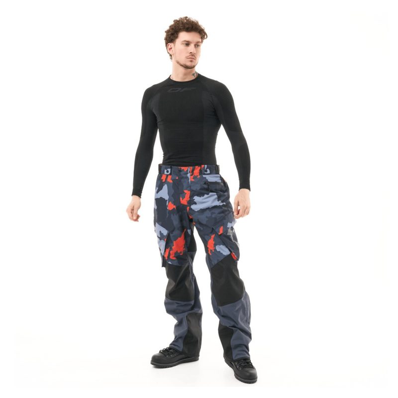 Штаны мембранные Dragonfly Quad 2.0 '25, цвет: Grey/Orange Camo