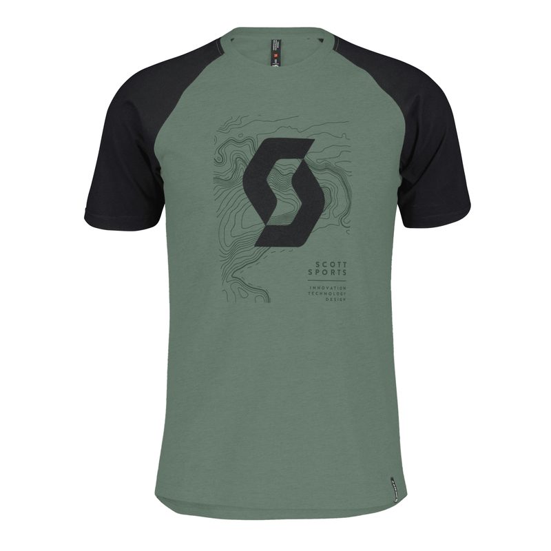 Свитер SCOTT Icon Raglan SS, цвет: Haze Green/Black