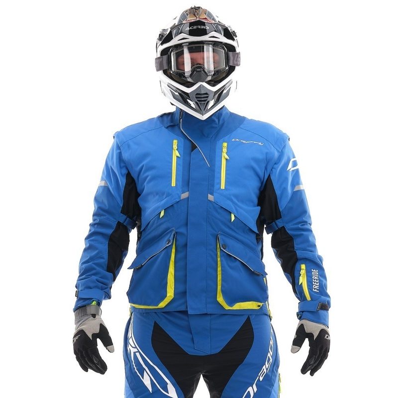 Куртка Dragonfly Эндуро Freeride DF, цвет: Blue/Yellow