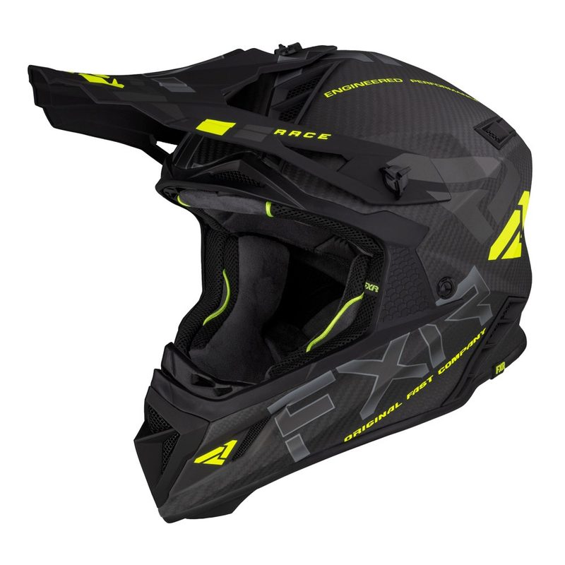 Шлем FXR Helium Carbon, цвет: Hi-Vis/Charcoal